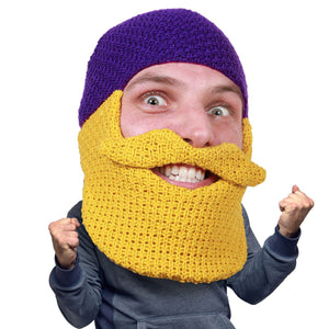 Beard Hat Beanie - Original Knit Beard Balaclava Toque Beard Head