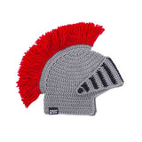 knit crochet knight helmet