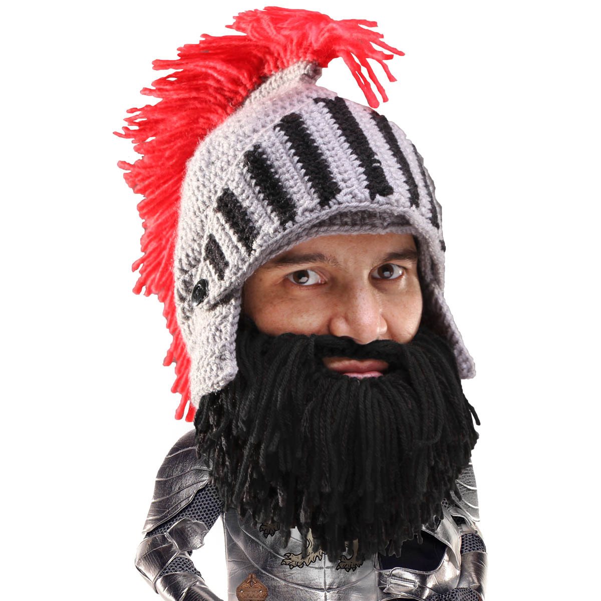 Knit cap with beard hotsell
