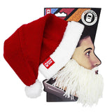 Santa Beard Hat Beanie - Funny Knit Christmas Beard Head